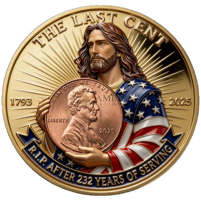 Jesus & The Last Cent Tribute Commemorative Coin Amen Artisan