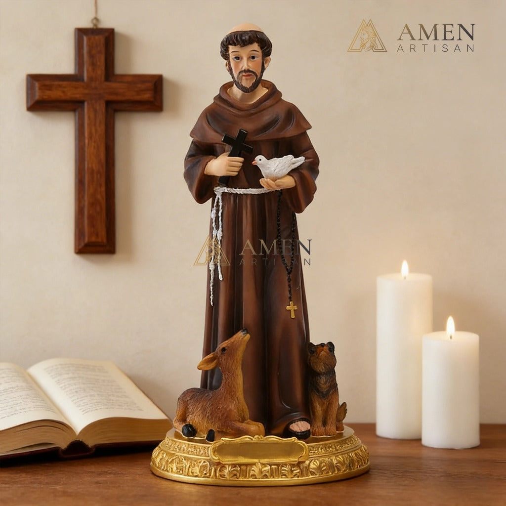 Saint Francis of Assisi Statue Amen Artisan