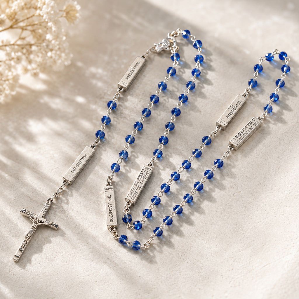 Five-Decade Rosary with Mystery Medals — Devotion