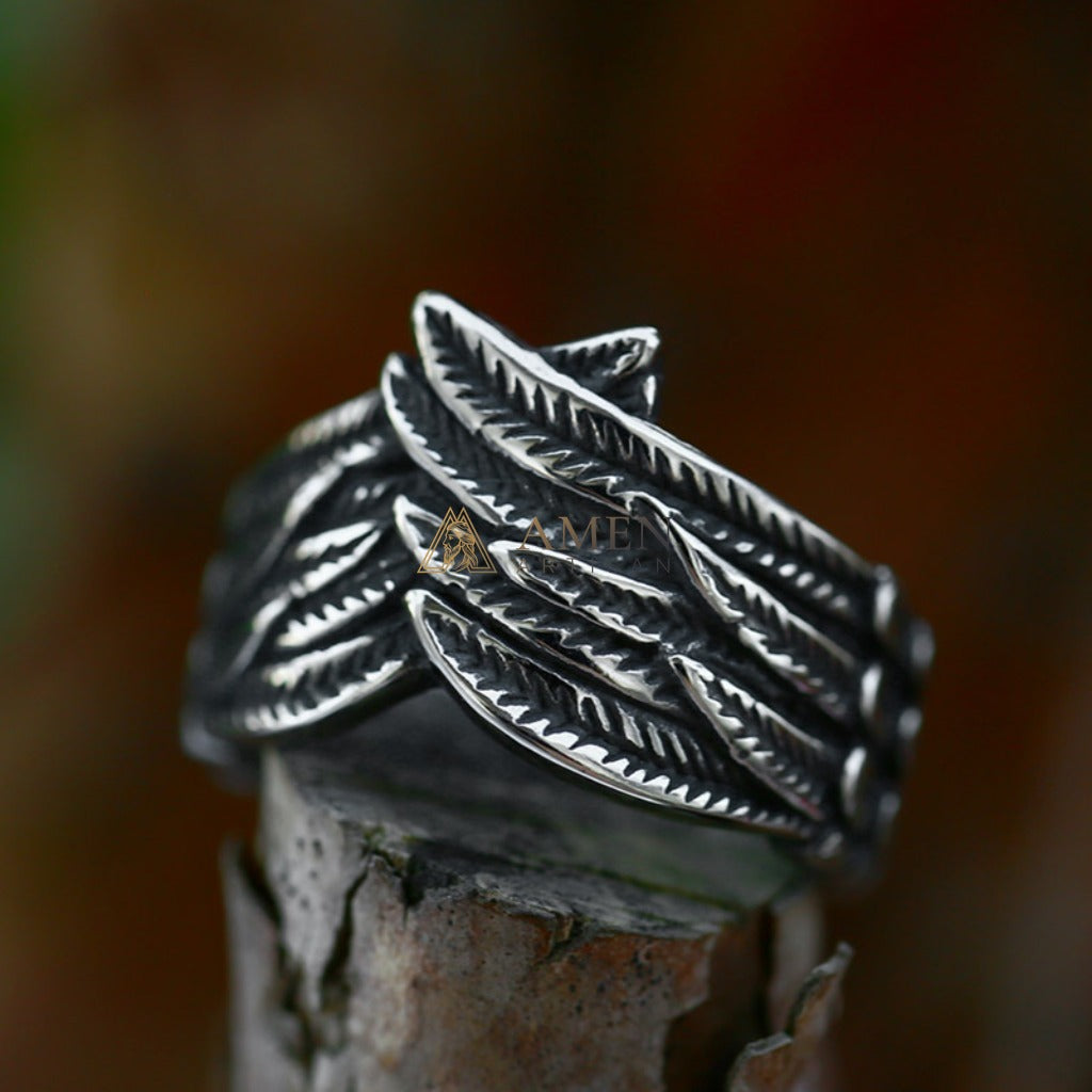 Holy Angel Wings Ring Amen Artisan