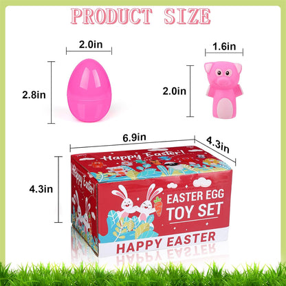 Prefilled Easter Eggs with Animal Finger Puppets Easter Egg Gift Set Amen Artisan