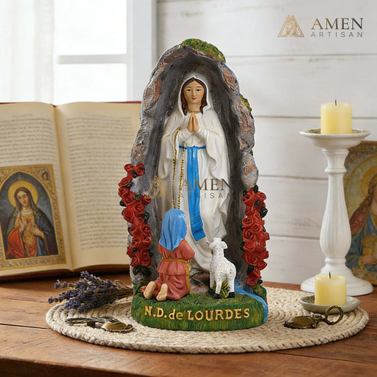 Our Lady of Lourdes Statue Amen Artisan