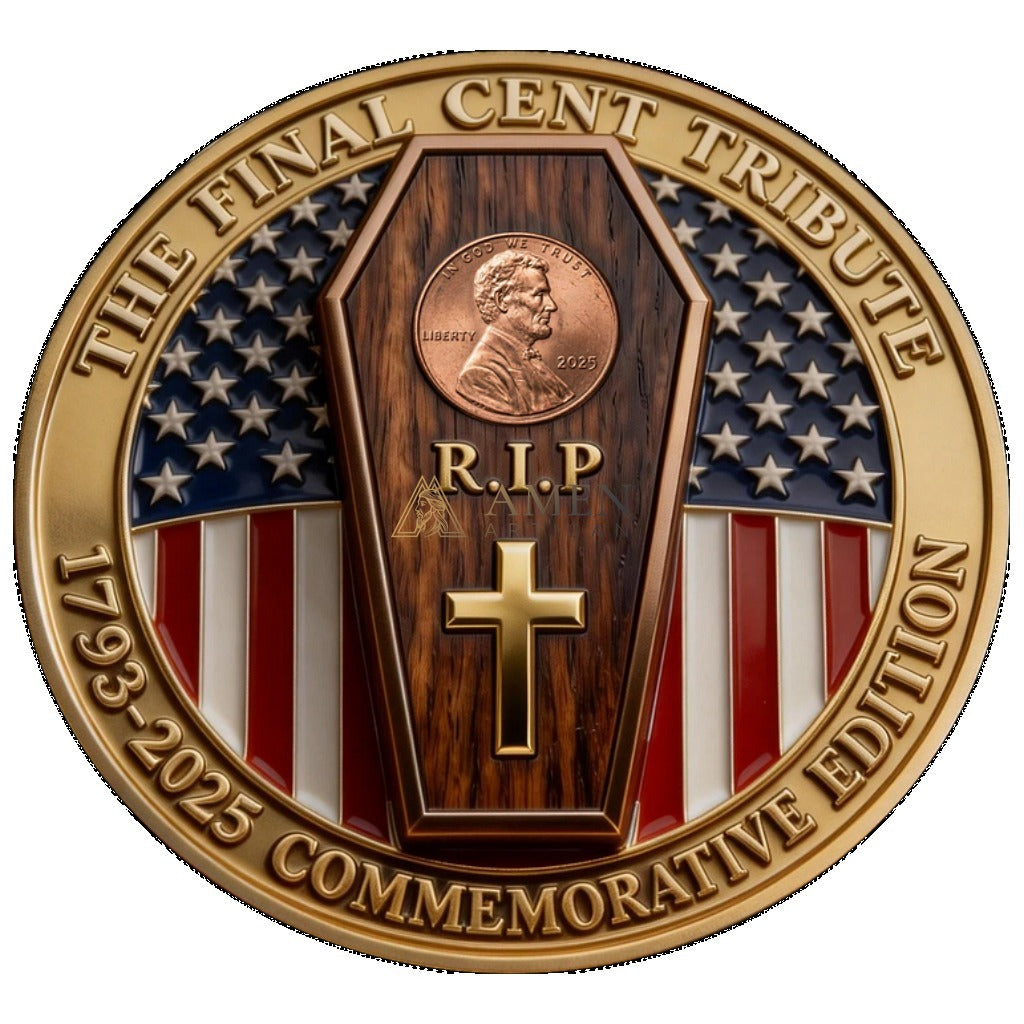 Jesus & The Last Cent Tribute Commemorative Coin Amen Artisan