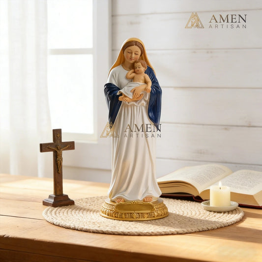 Madonna and Child Statue Amen Artisan