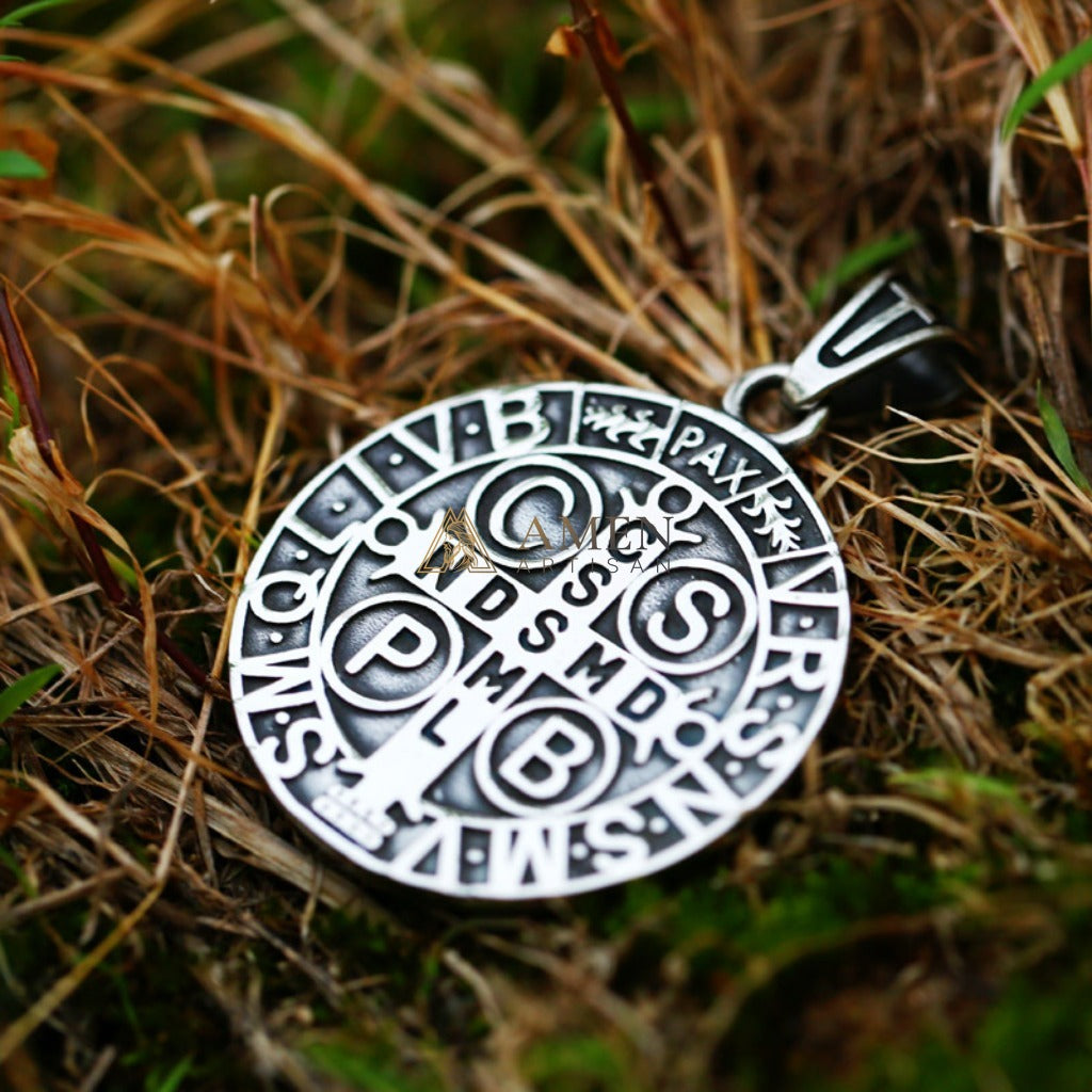 Saint Benedict Pendant Necklace Amen Artisan
