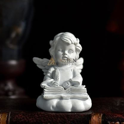 Little Angel Statue Figurine Amen Artisan