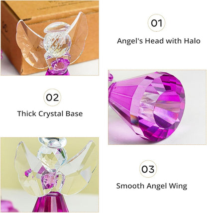 Handmade Crystal Angel Figurine Amen Artisan