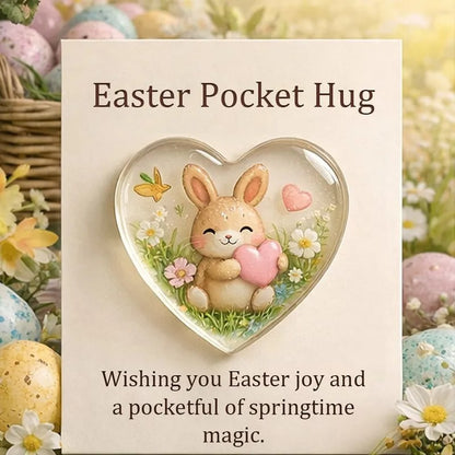 Easter Pocket Hug Mini Figurine  Amen Artisan