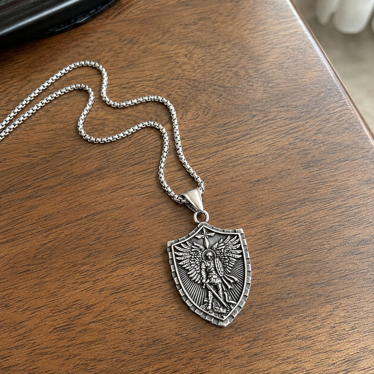 St Michael Necklace - Amen Artisan