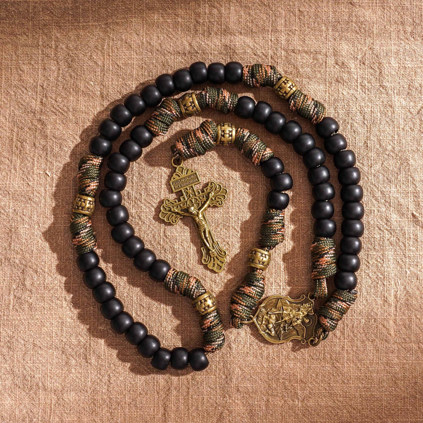 【Deal Today】Tactical Paracord Rosary – St. Michael Protection & Rugged Faith