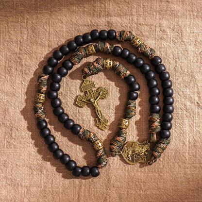 【Deal Today】Tactical Paracord Rosary – St. Michael Protection & Rugged Faith