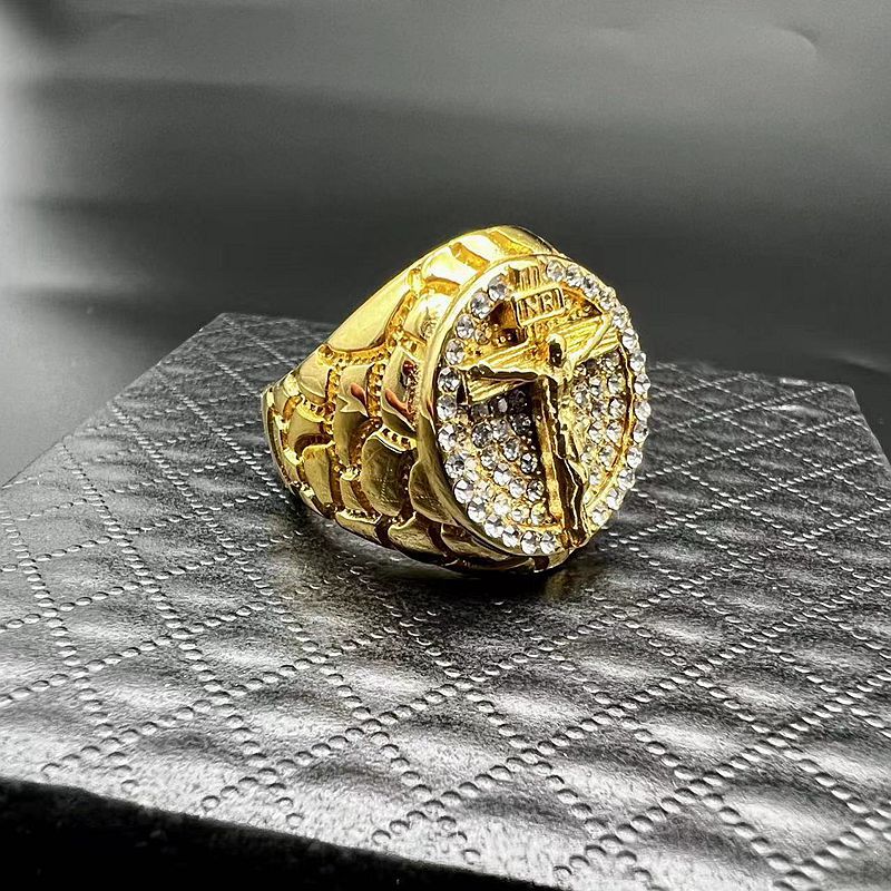 Amen Artisan Diamond Cross Christ Ring