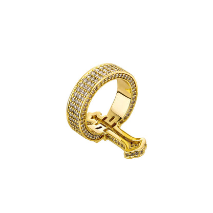 Amen Artisan Diamond Cross Christ Ring