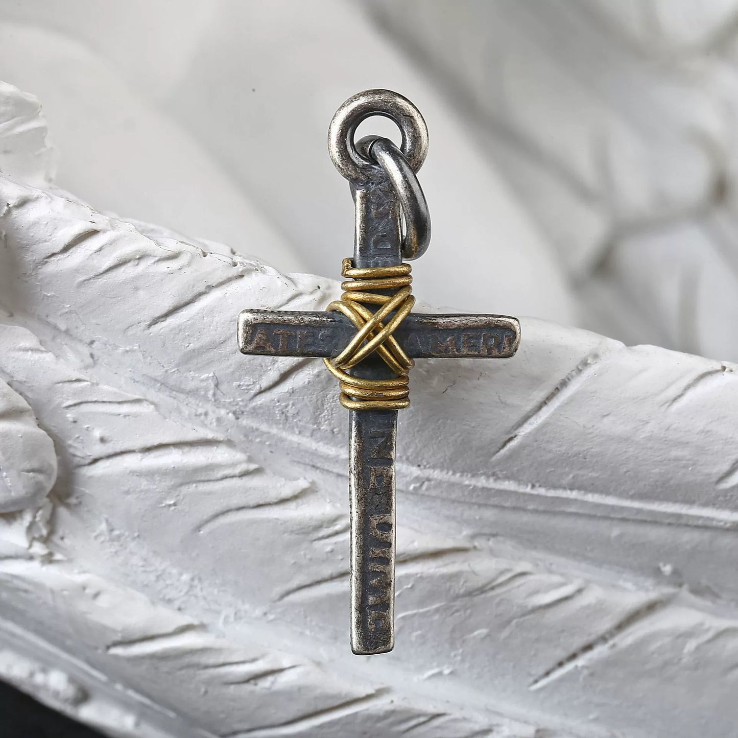 Amen Artisan Cross-Wrapped Pendant Necklace