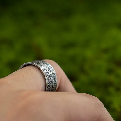 【Deal Today】Vintage St. Benedict Medal Ring - Sacred Protection & Lasting Blessing | Amen Artisan