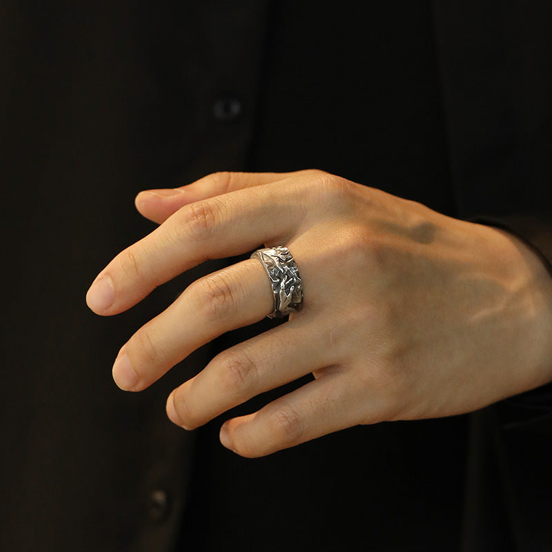 Amen Artisan The Creation of Adam Titanium Steel Ring