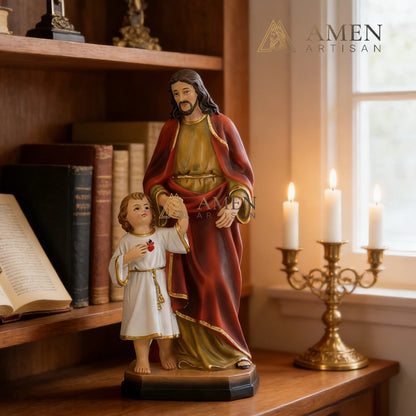 Jesus with Children Statue Amen Artisan