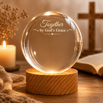【Deal Today】Personalized Photo Crystal Night Light with Custom Quote and Names