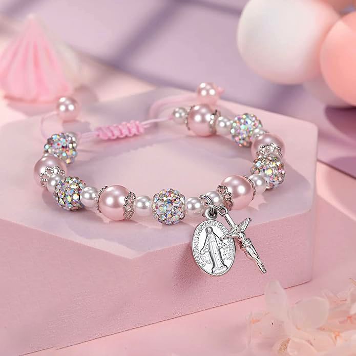 Cross Pearl Bracelet Amen Artisan