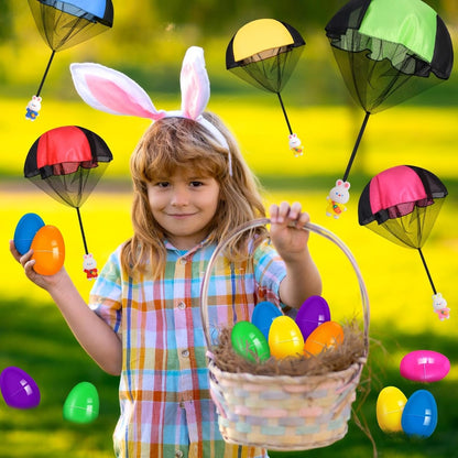 Prefilled Easter Eggs with Colorful Bunny Parachute Easter Egg Gift Set Amen Artisan