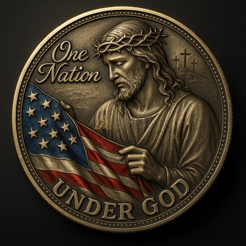 “One Nation Under God”Commemorative Coin Amen Artisan