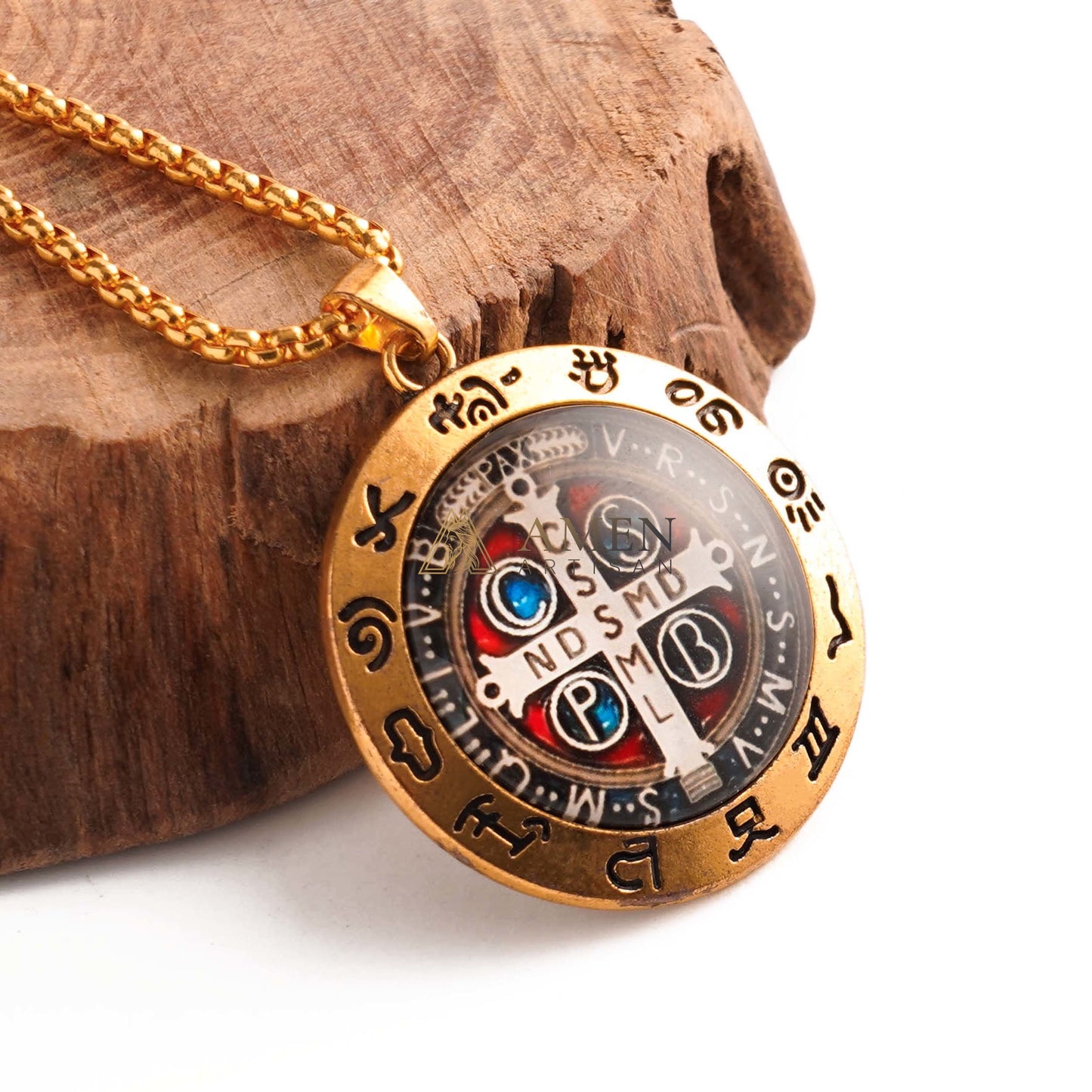St. Benedict Necklace - Protection & Devotion  | Amen Artisan
