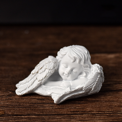 Vintage Fairy & Angel Sculpture | Whimsical Desktop Vignette, Miniature Enchantment
