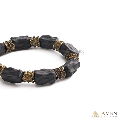 【Deal Today】Ebony Cross Bracelet – Faith, Strength & Protection |  Amen Artisan