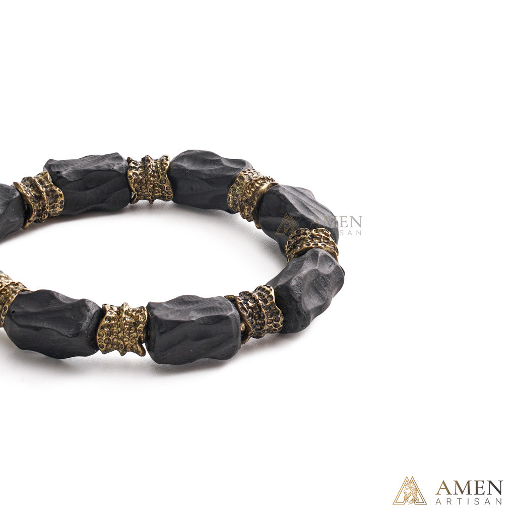 Black Sandalwood Brass Cross Bracelet – Faith, Strength & Protection |  Amen Artisan