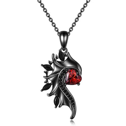 Angel & Demon Wings Couple Pendant Necklace Amen Artisan