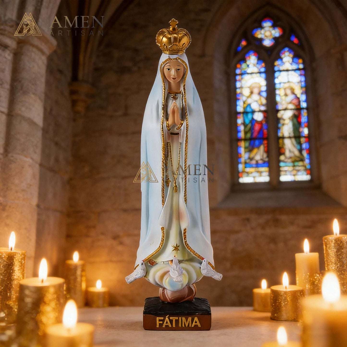 Our Lady of Fatima Statue Amen Artisan