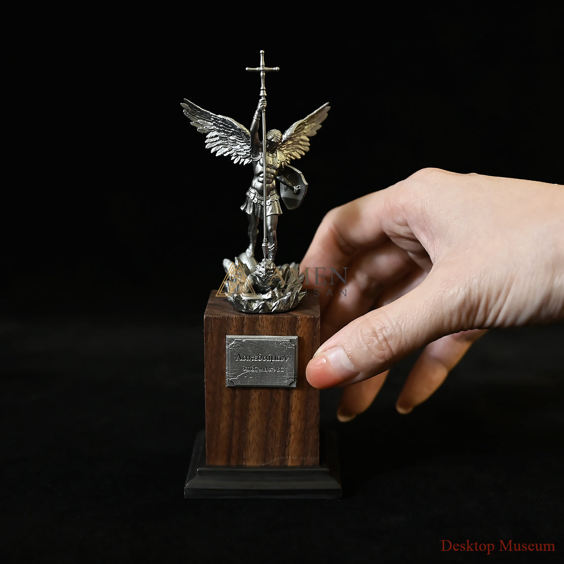 Statue of Archangel Saint Michael the Protector Amen Artisan