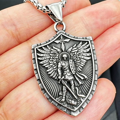 St Michael Necklace - Amen Artisan