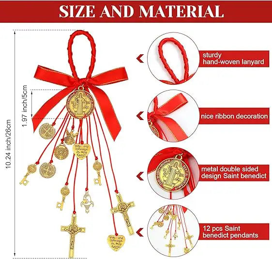 Saint Benedict Medal Hanging Ornament Amen Artisan
