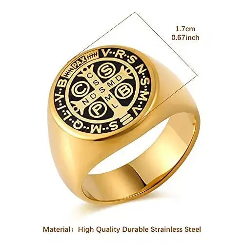 Saint Benedict Medal Ring Amen Artisan