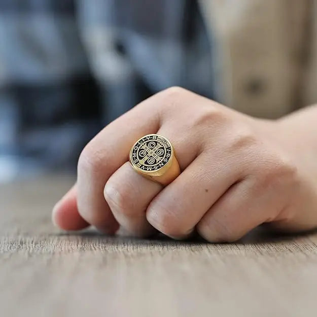 Saint Benedict Medal Ring Amen Artisan